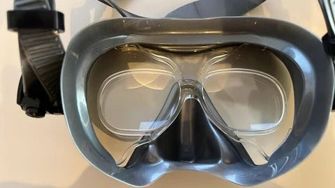 Cressi Z1 diving mask with YouZee Clip-In fitted