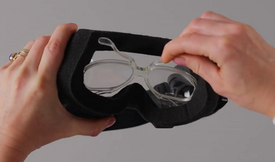 Place the insert